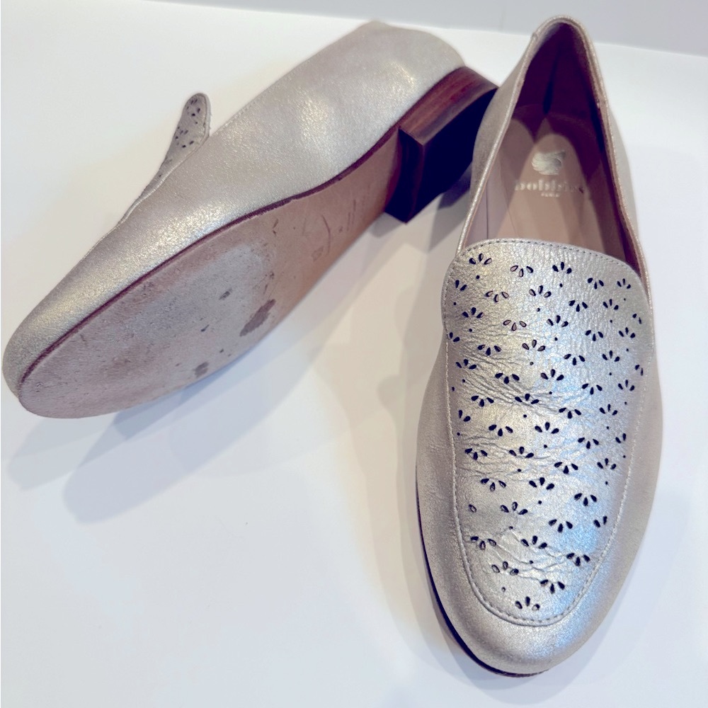 Muted Silver/Gold Loafers for Women